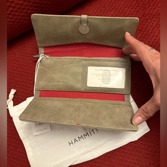 Hammitt Benjamin Wallet Slim in Pewter - Picture 5 of 6